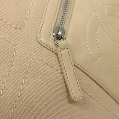Chanel Vintage Cruise Line No.5 Tote Quilted Canvas, BEIGE, CANVAS, Tote bag