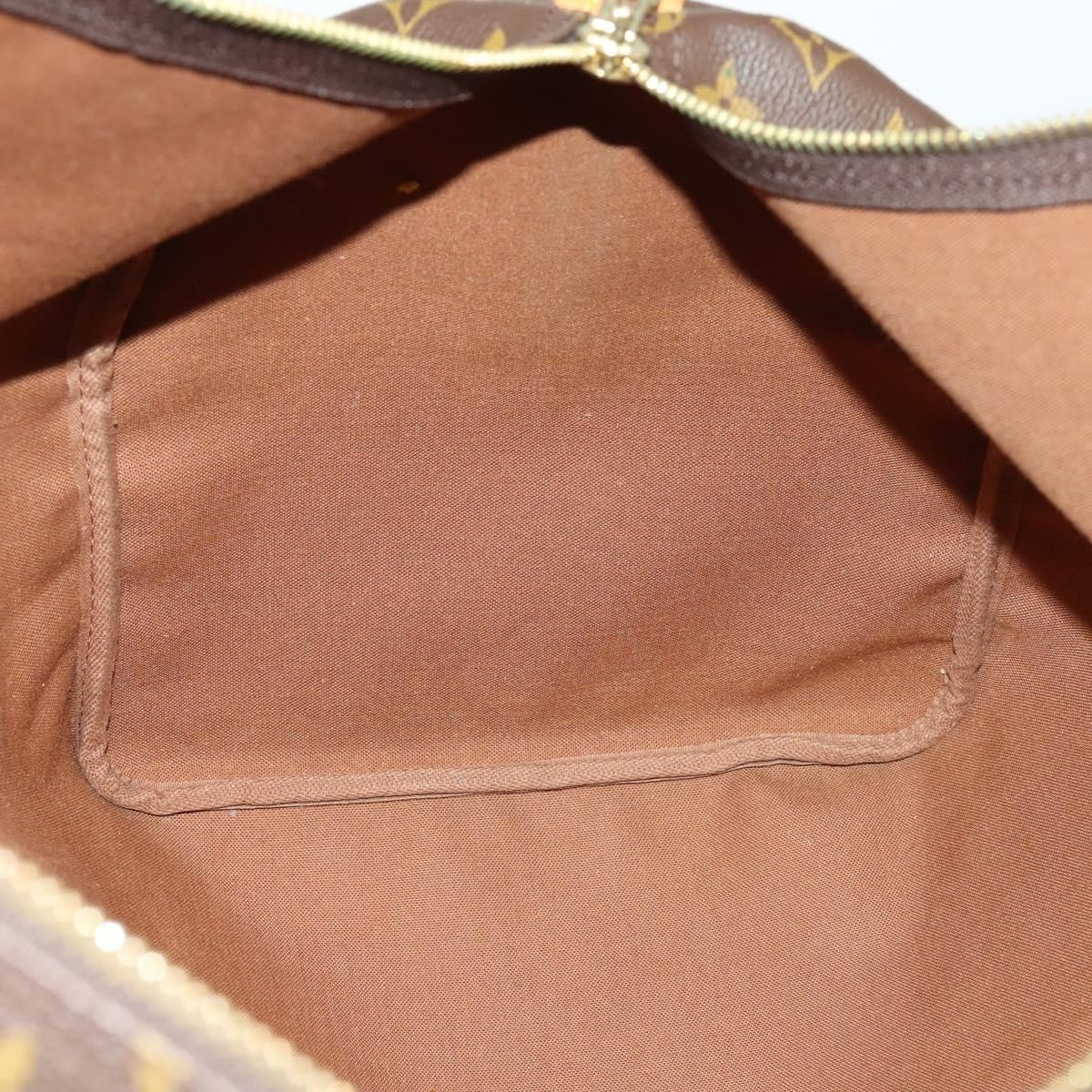 Louis Vuitton Keepall Bag Monogram Canvas, BROWN, CANVAS, Travel bag