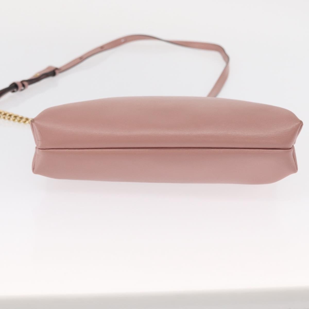 Salvatore Ferragamo Vala Shoulder Bag Leather, PINK, LEATHER, Shoulder bag