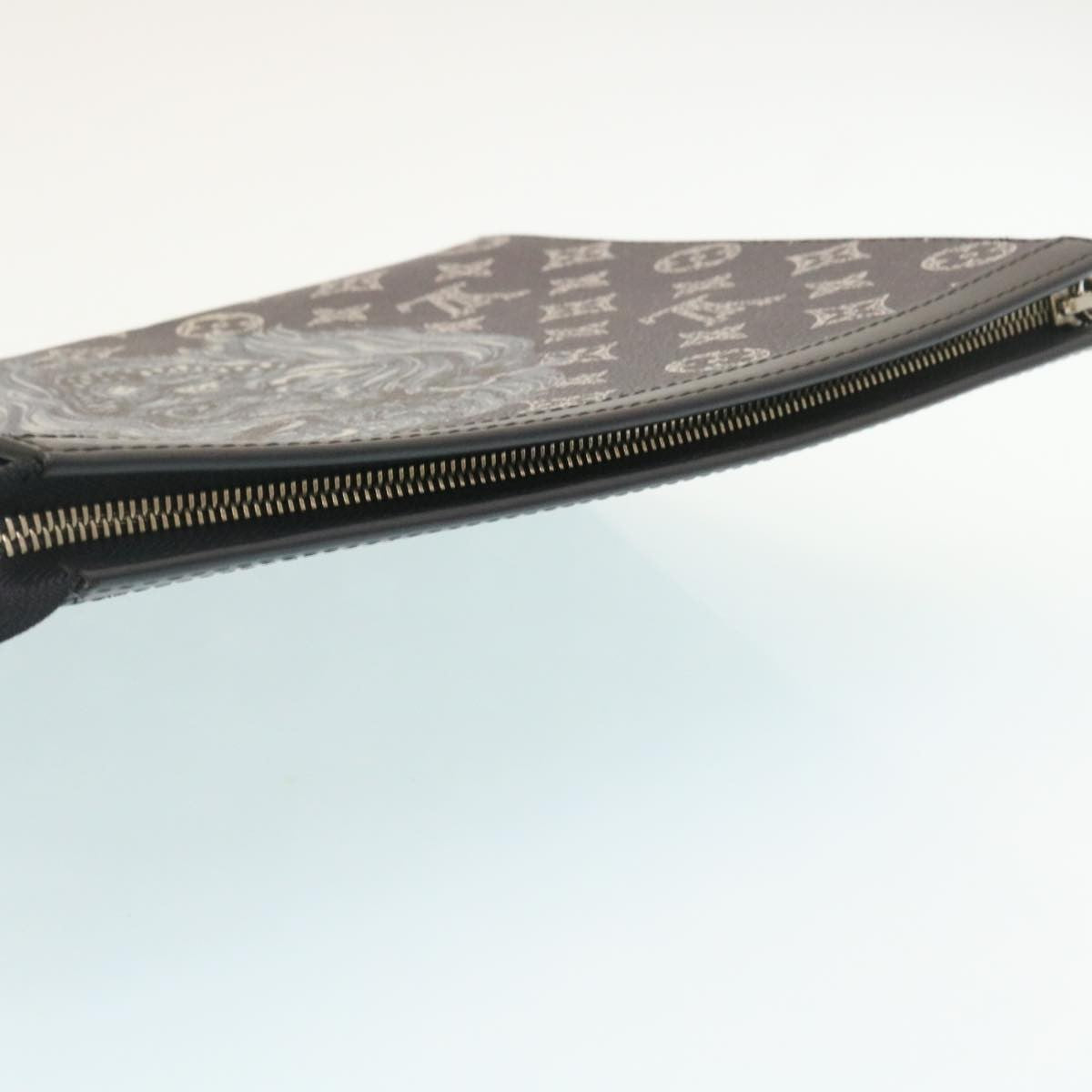 Louis Vuitton Pochette Voyage Limited Edition Chapman Savane Monogram Canvas, NAVY, CANVAS, Clutche & pouche