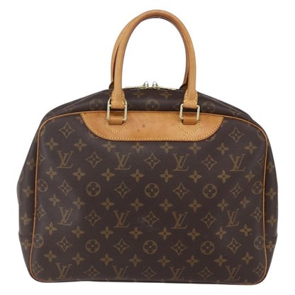 Louis Vuitton Deauville Handbag Monogram Canvas, BROWN, CANVAS, Handbag
