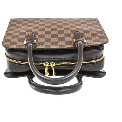 Louis Vuitton Triana Bag Damier, Brown, Leather, Handbag
