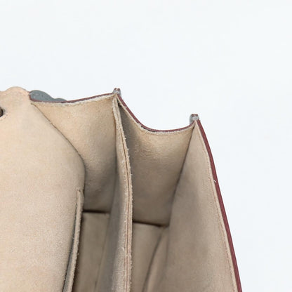 Fendi Kan I Bag Leather, GRAY, LEATHER, Handbag