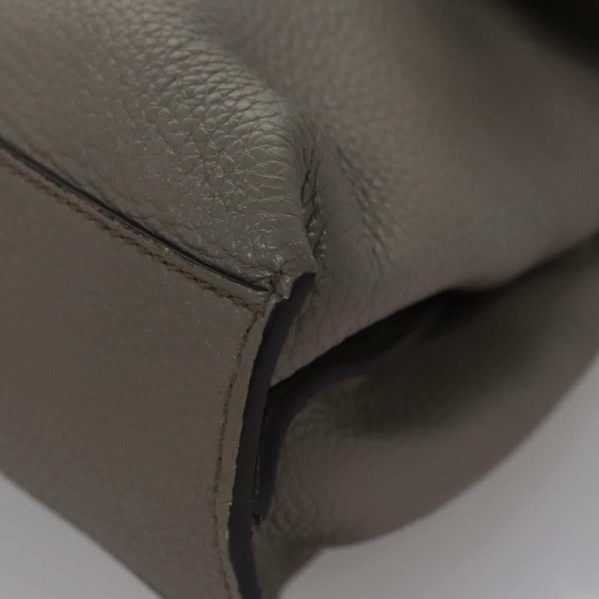 Gucci Bamboo Daily Top Handle Bag Leather, GRAY, LEATHER, Handbag