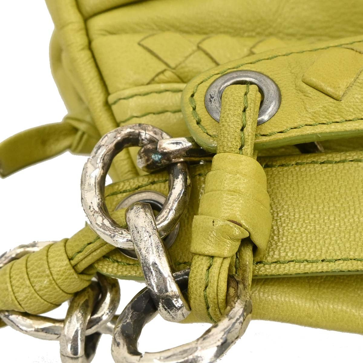 Bottega Veneta Intrecciato Shoulder bag Leather, GREEN, LEATHER, Shoulder bag
