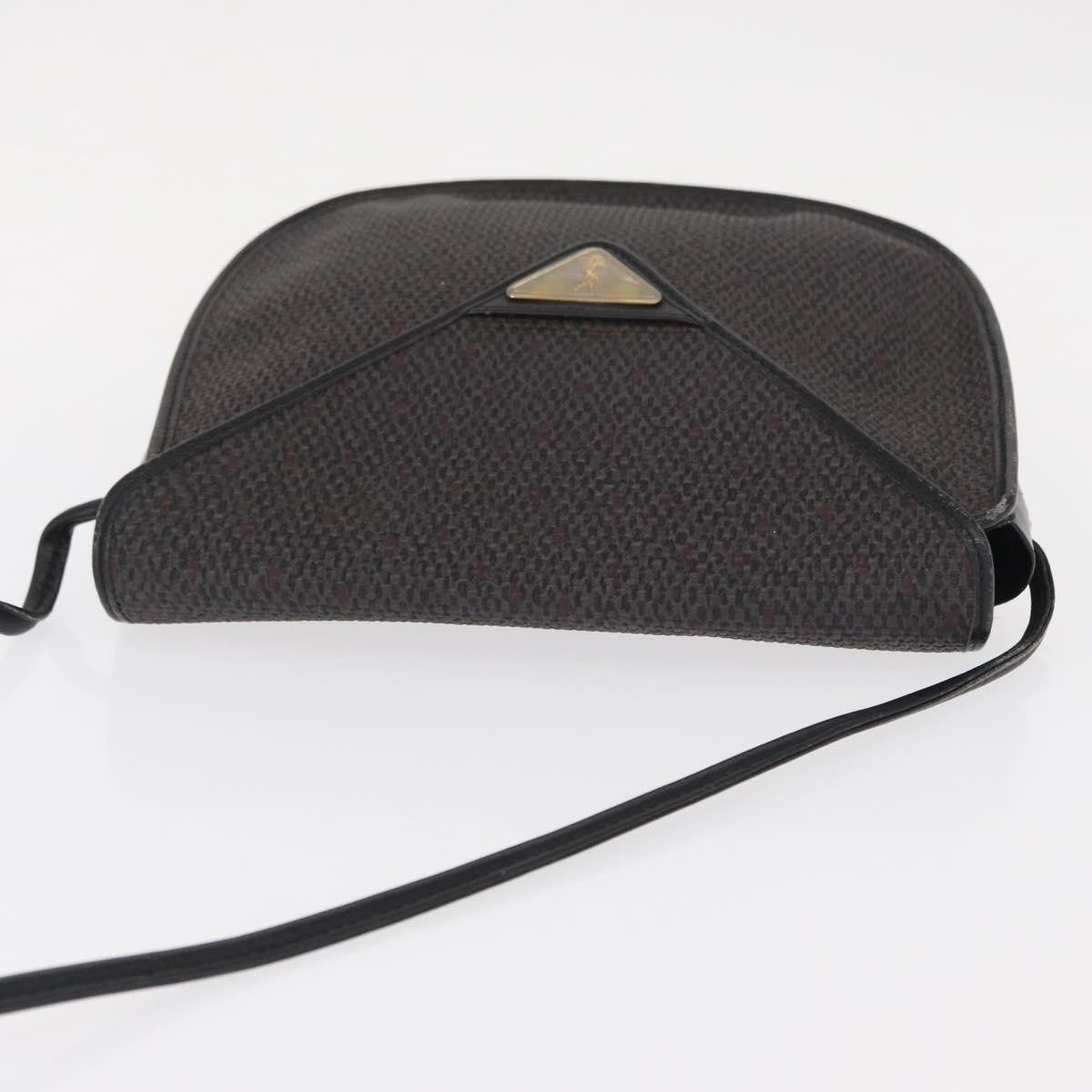 Saint Laurent Vintage Shoulder Bag Canvas, BLACK, CANVAS, Shoulder bag