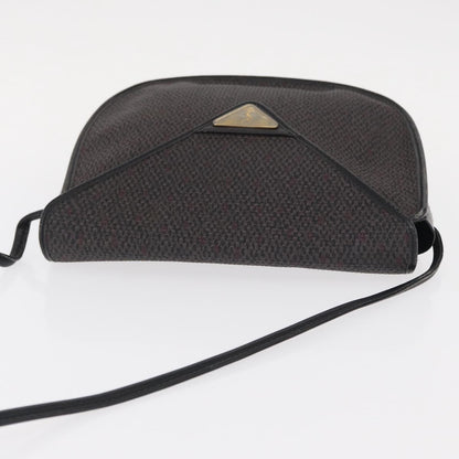 Saint Laurent Vintage Shoulder Bag Canvas, BLACK, CANVAS, Shoulder bag