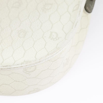 Christian Dior Vintage Honeycomb Shoulder Bag Canvas, WHITE, CANVAS, Shoulder bag