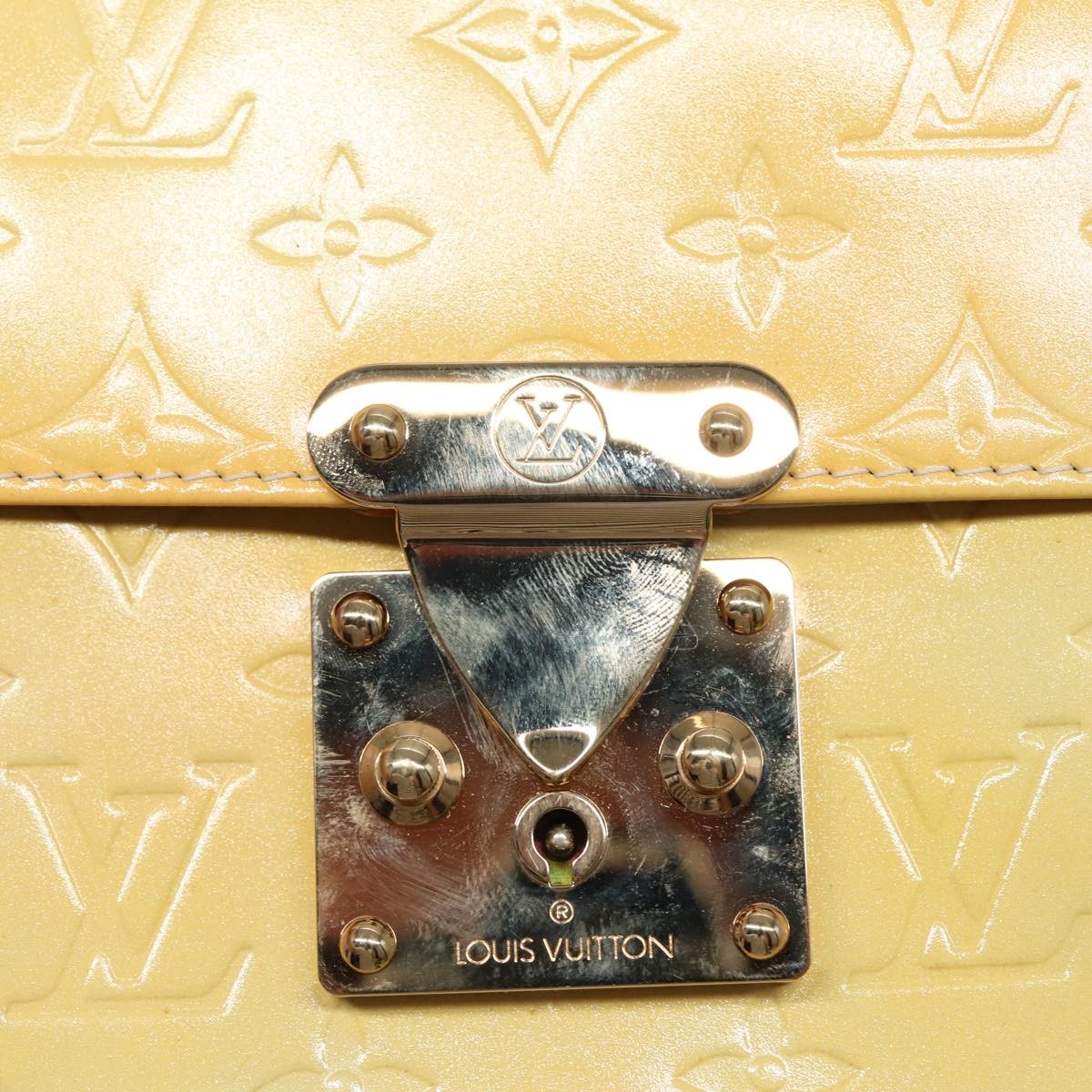 Louis Vuitton Spring Street Handbag Monogram Vernis, BEIGE, PATENT_LEATHER, Handbag