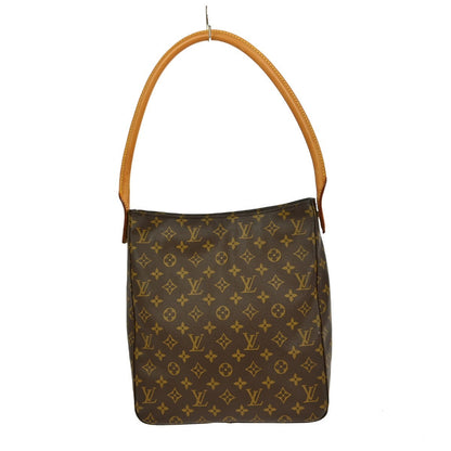 Louis Vuitton Looping Handbag Monogram Canvas, BROWN, CANVAS, Handbag