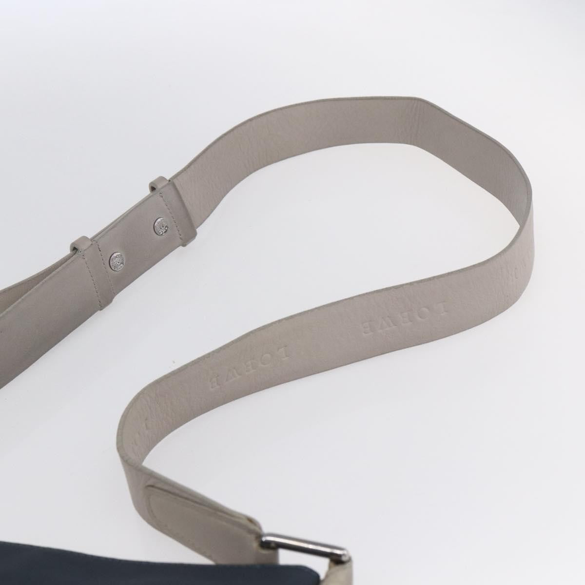 Loewe Anagram Shoulder Bag Canvas, NAVY, PVC, Shoulder bag