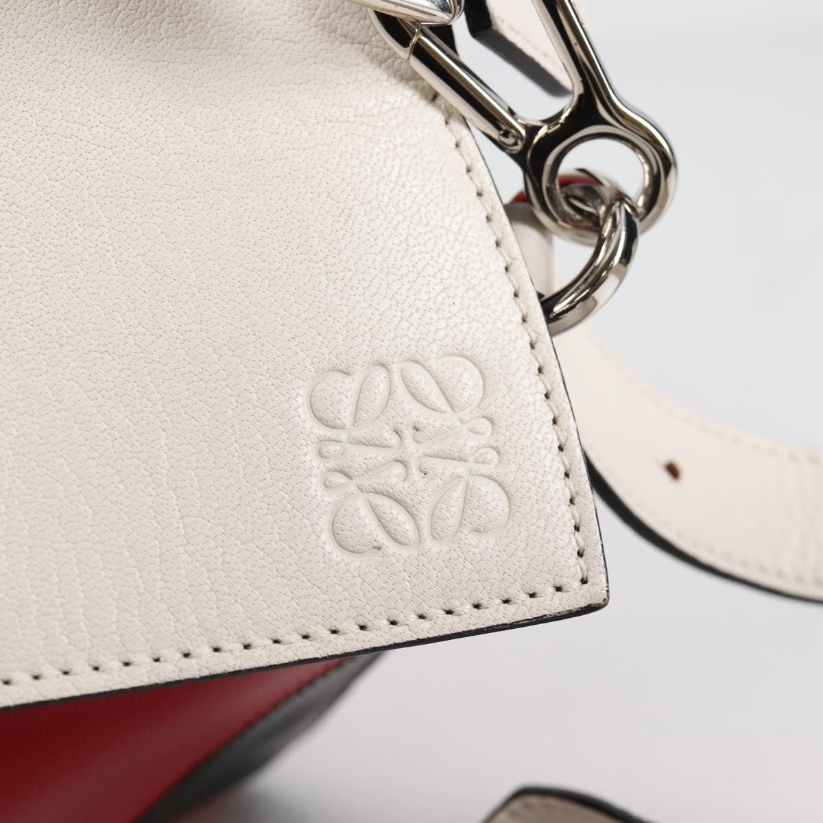 Loewe Puzzle Bag Leather, WHITE, LEATHER, Handbag