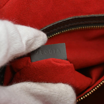 Louis Vuitton Triana Bag Damier, BROWN, CANVAS, Handbag