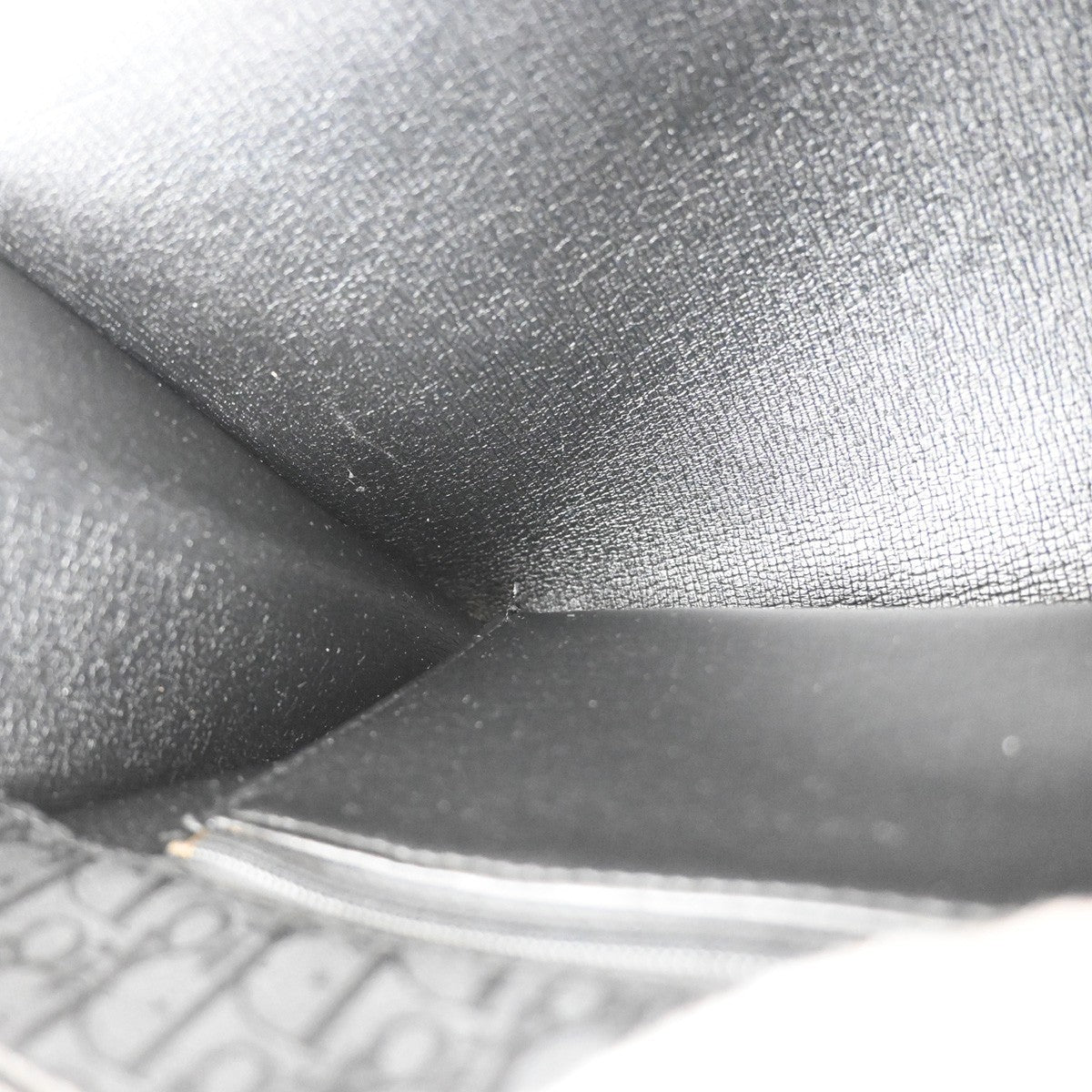 Christian Dior Vintage Chain Flap Shoulder Bag Diorissimo Canvas, BLACK, CANVAS, Shoulder bag