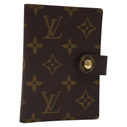 Louis Vuitton Agenda Cover Monogram Canvas, BROWN, CANVAS, Wallets