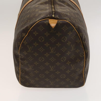Louis Vuitton Keepall Bag Monogram Canvas, BROWN, CANVAS, Travel bag