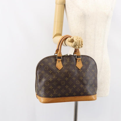 Louis Vuitton Alma Handbag Monogram Canvas, BROWN, CANVAS, Handbag