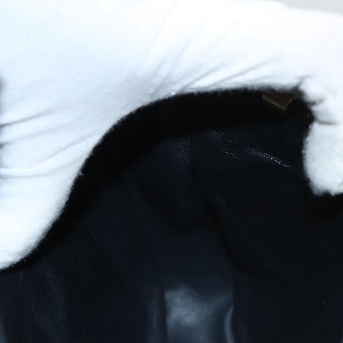 Celine C Sulky Shoulder bag Canvas and Leather, NAVY, CANVAS, Shoulder bag