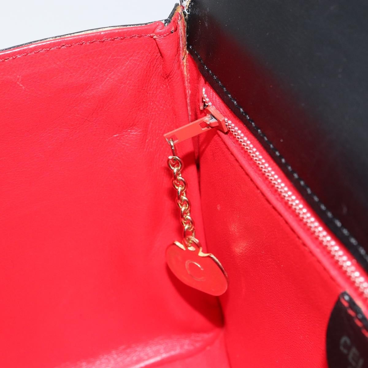 Celine Handbag Leather, BLACK, LEATHER, Handbag