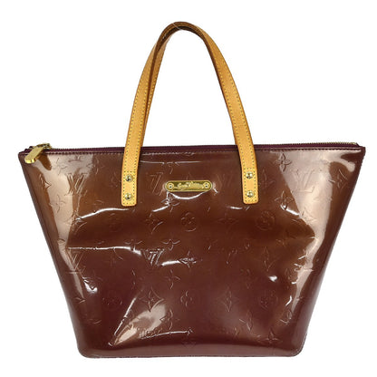 Louis Vuitton Bellevue Handbag Monogram Vernis, PURPLE, PATENT_LEATHER, Tote bag