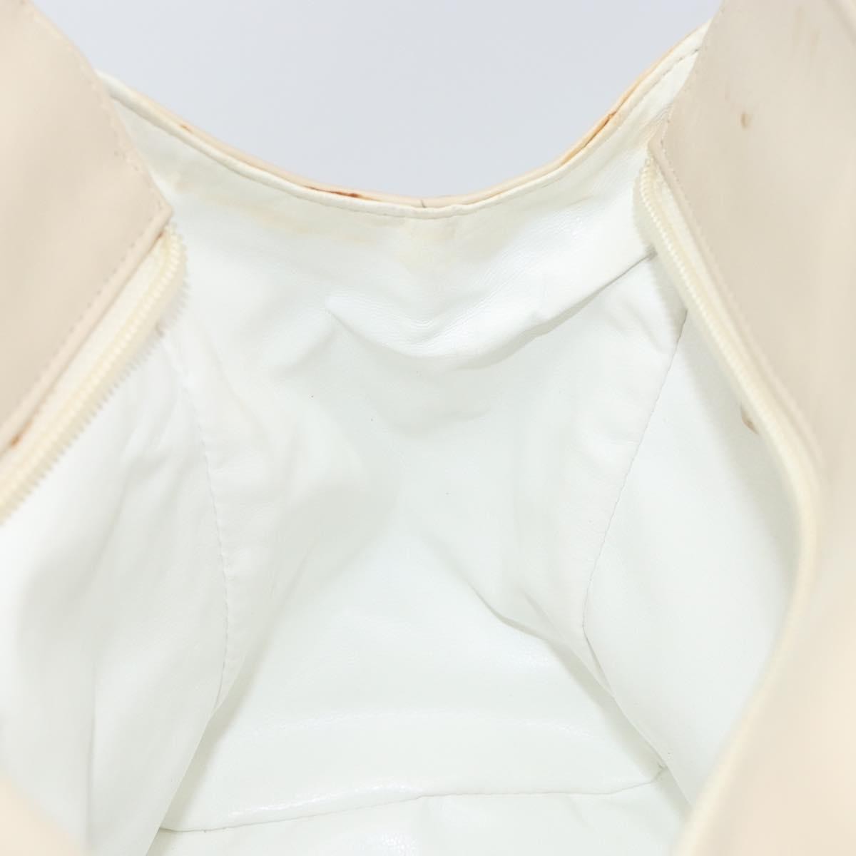 Fendi Wave Stitch Handbag Leather, BEIGE, LEATHER, Handbag