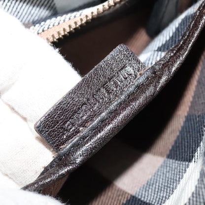 Burberry Vintage Shoulder Bag Leather, BROWN, LEATHER, Shoulder bag
