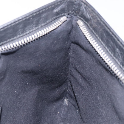 Balenciaga Graffiti Pouch Leather, BLACK, LEATHER, Clutche & pouche