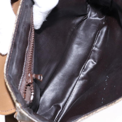 Celine Macadam Shoulder Bag PVC Leather, BEIGE, PVC, Shoulder bag