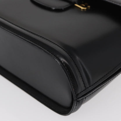 Bally Vintage Shoulder Bag Leather, BLACK, LEATHER, Shoulder bag