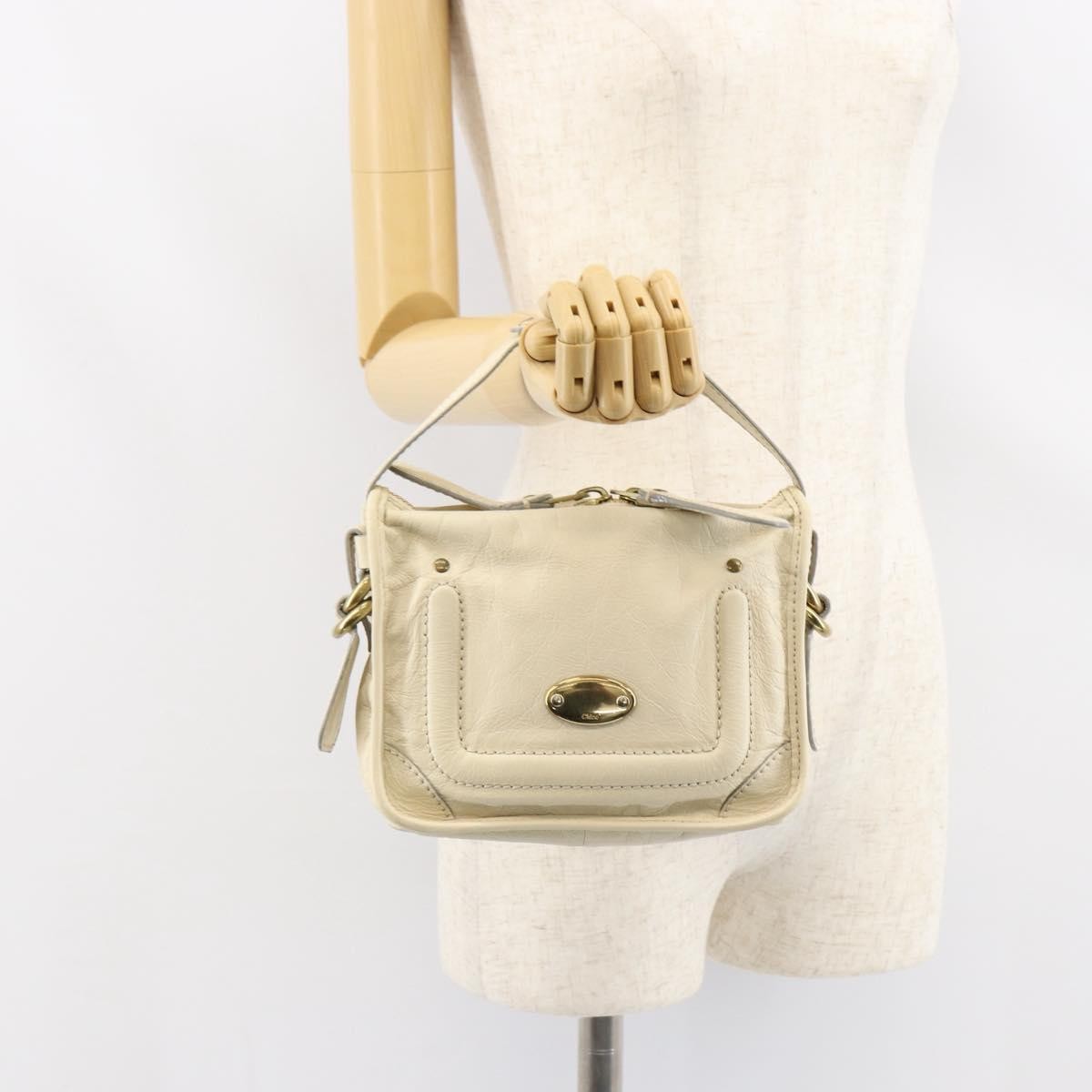 Chloe Vintage handbag Leather, BEIGE, LEATHER, Handbag