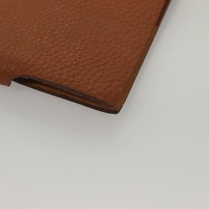 Hermes Ulysse Agenda Cover Leather, BROWN, LEATHER, Clutche & pouche