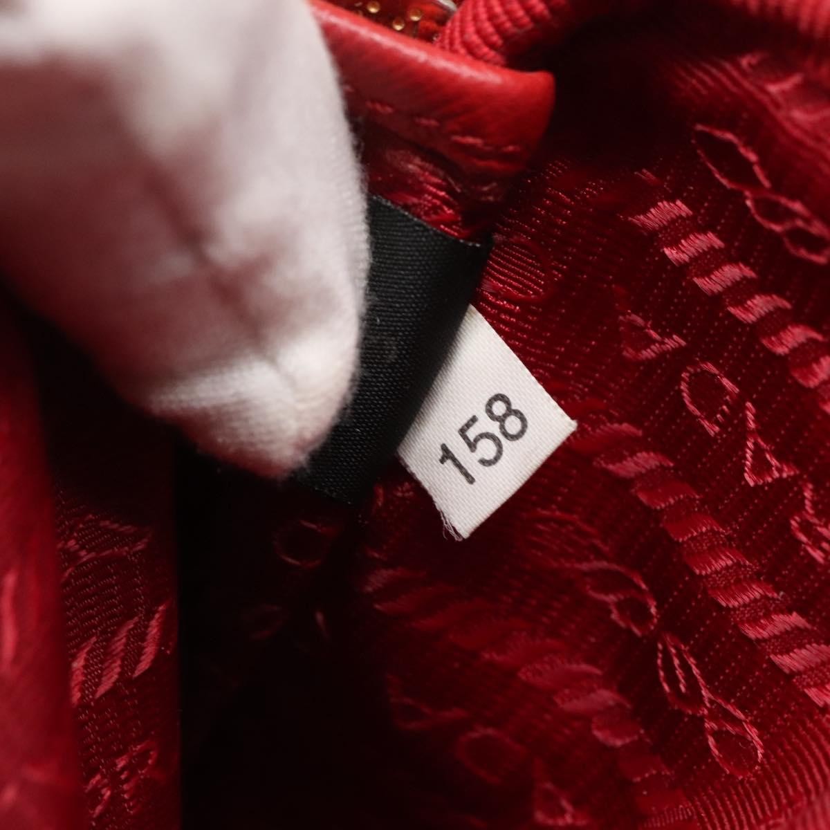 Prada Double Zip Shoulder Bag Nylon, RED, NYLON, Shoulder bag