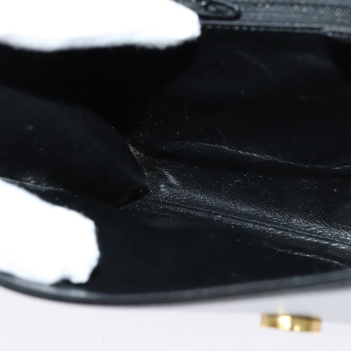 Celine Vintage Circle Logo Crossbody Bag Leather, BLACK, LEATHER, Crossbody bag