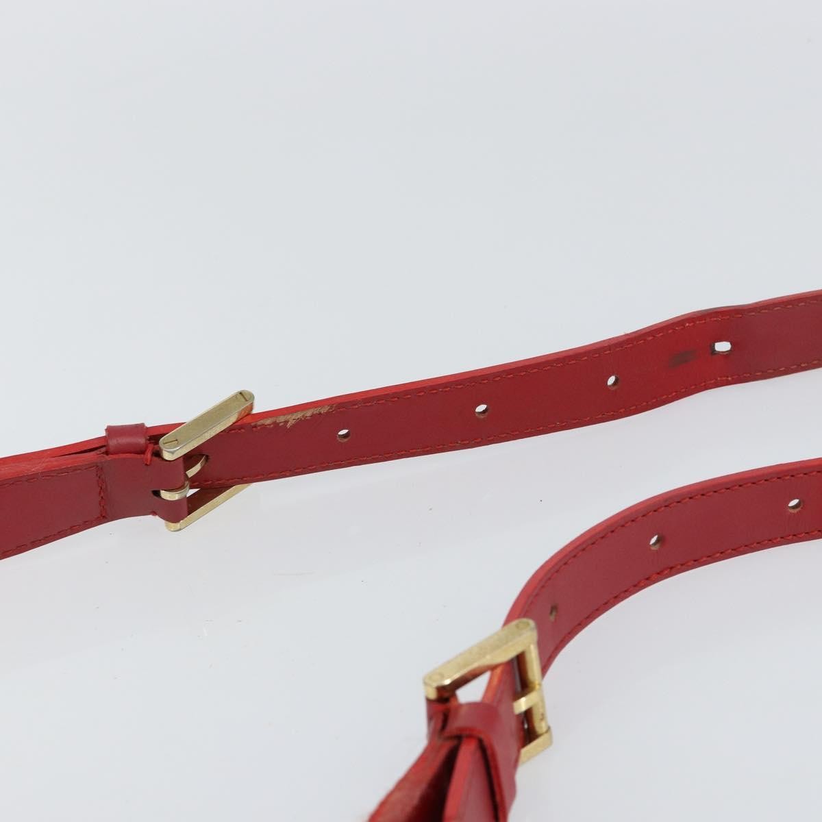 Louis Vuitton Mandara Handbag Epi Leather, RED, LEATHER, Shoulder bag