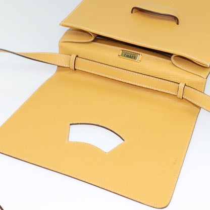 Loewe Barcelona Shoulder Bag Leather, YELLOW, LEATHER, Shoulder bag