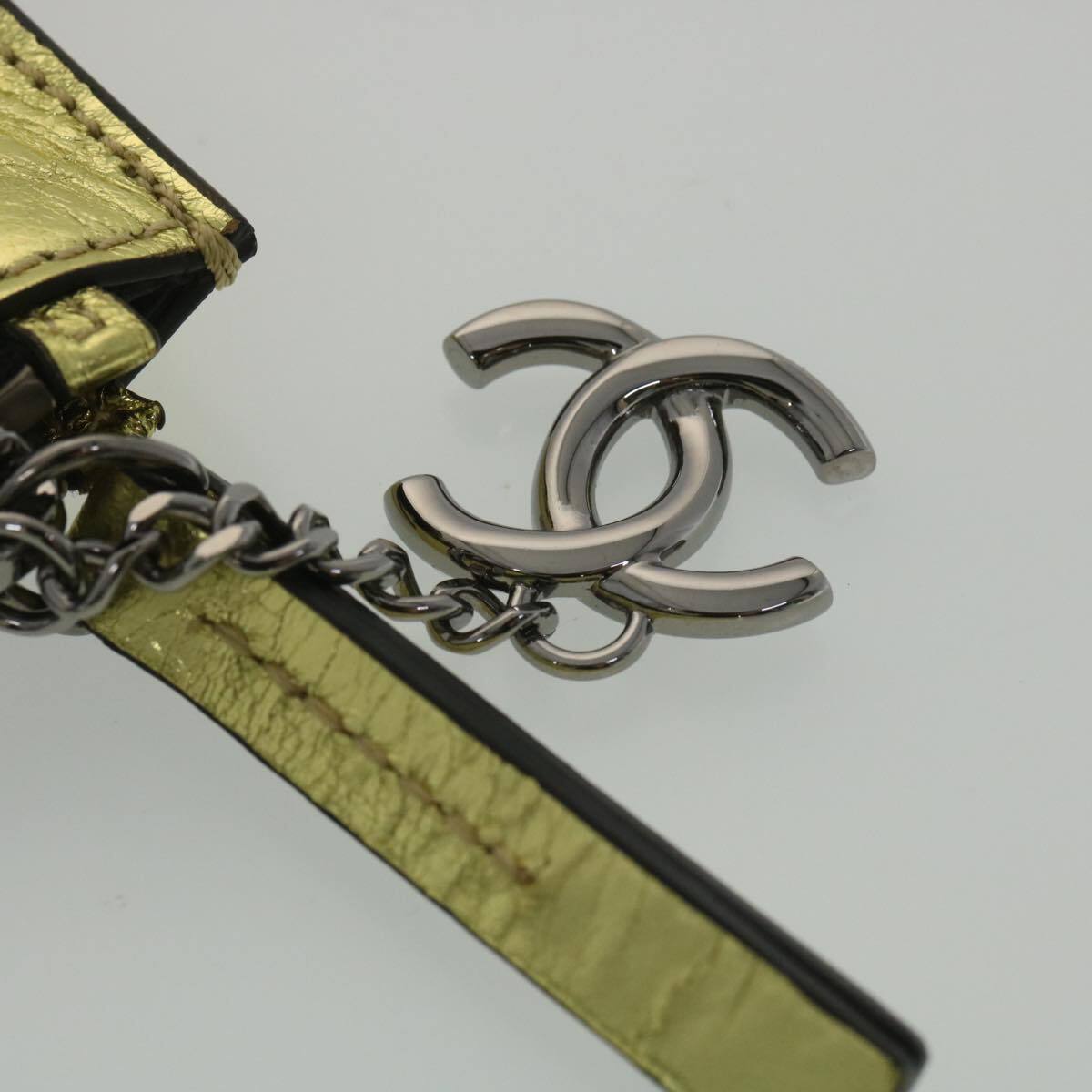 Chanel Je ne suis pas en solde Leather, GOLD, LEATHER, Handbag