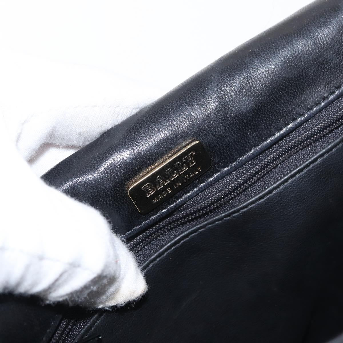 Bally Vintage Shoulder Bag Leather, BLACK, LEATHER, Shoulder bag