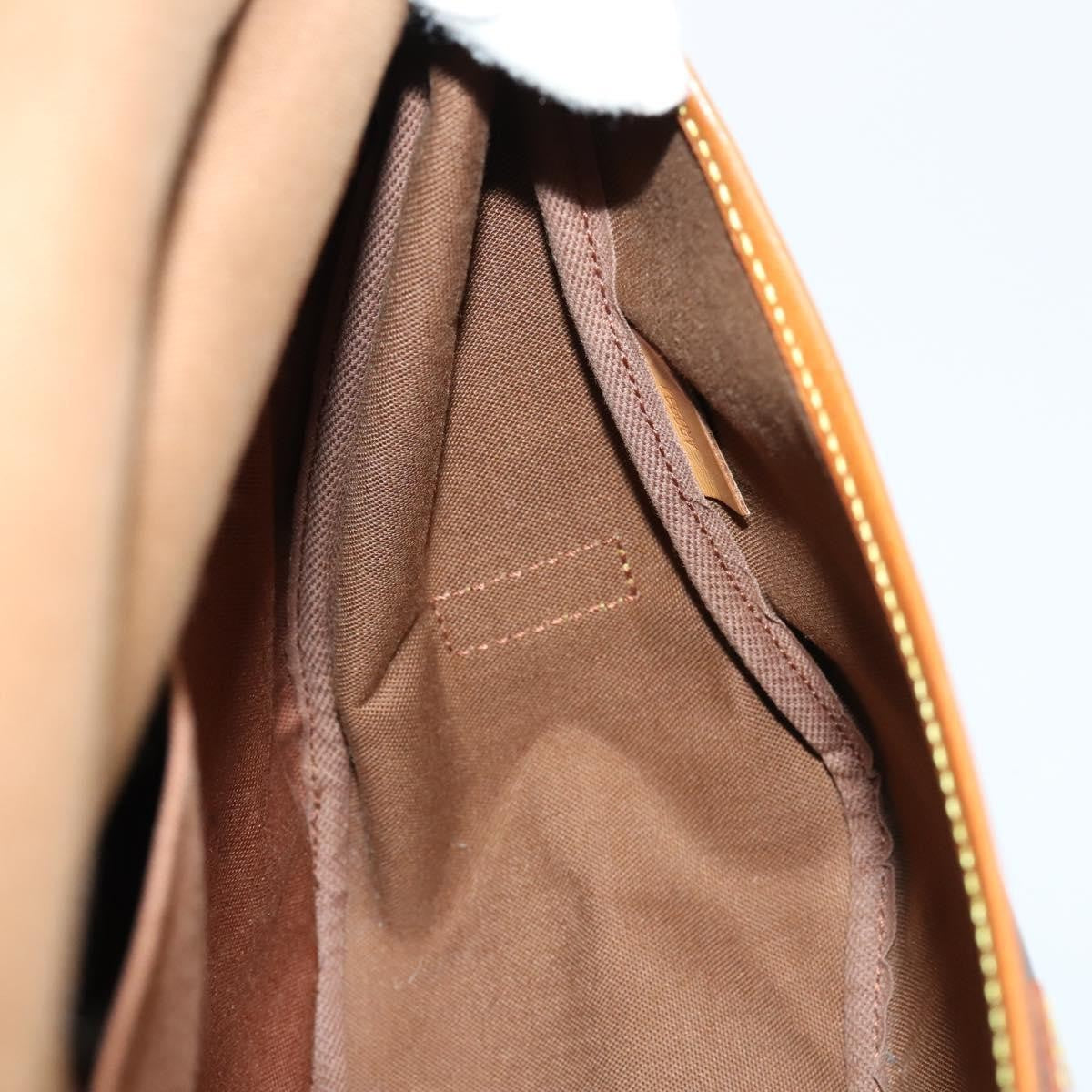 Louis Vuitton Saumur Handbag Monogram Canvas, BROWN, CANVAS, Handbag