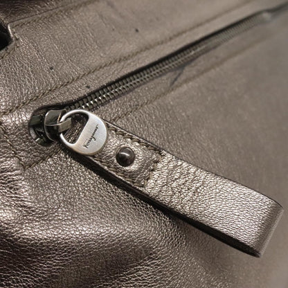 Salvatore Ferragamo Sofia Satchel Smooth Leather, GOLD, LEATHER, Handbag