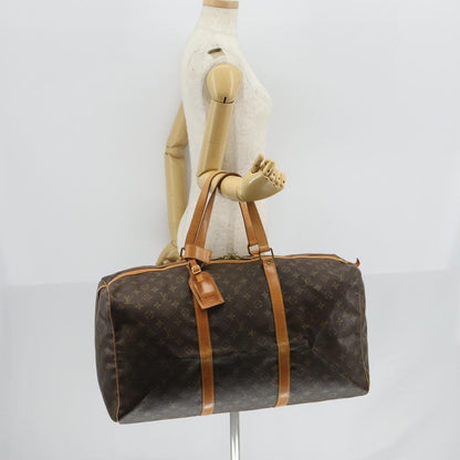 Louis Vuitton Sac Souple Handbag Monogram Canvas, BROWN, CANVAS, Travel bag