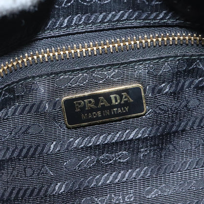 Prada Vintage Pouch Embroidery Nylon, BLACK, NYLON, Clutche & pouche