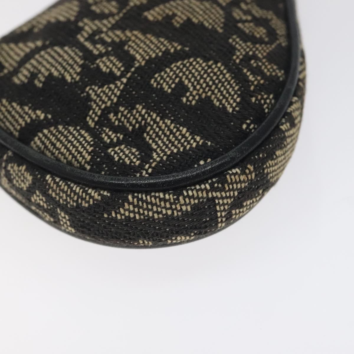 Christian Dior Saddle coin purse Trotter canvas, BLACK, CANVAS, Wallets