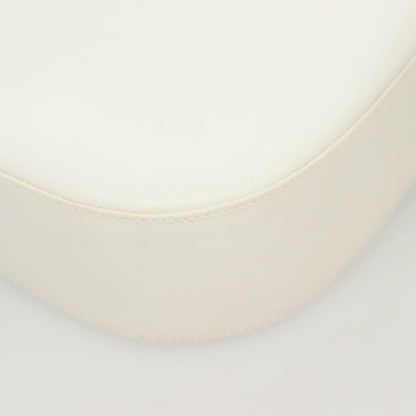 Salvatore Ferragamo Gancini Shoulder Bag Leather, WHITE, LEATHER, Shoulder bag