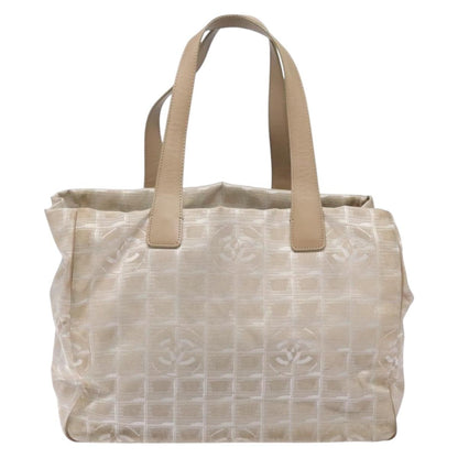 Chanel Travel Line Tote Nylon, BEIGE, NYLON, Tote bag