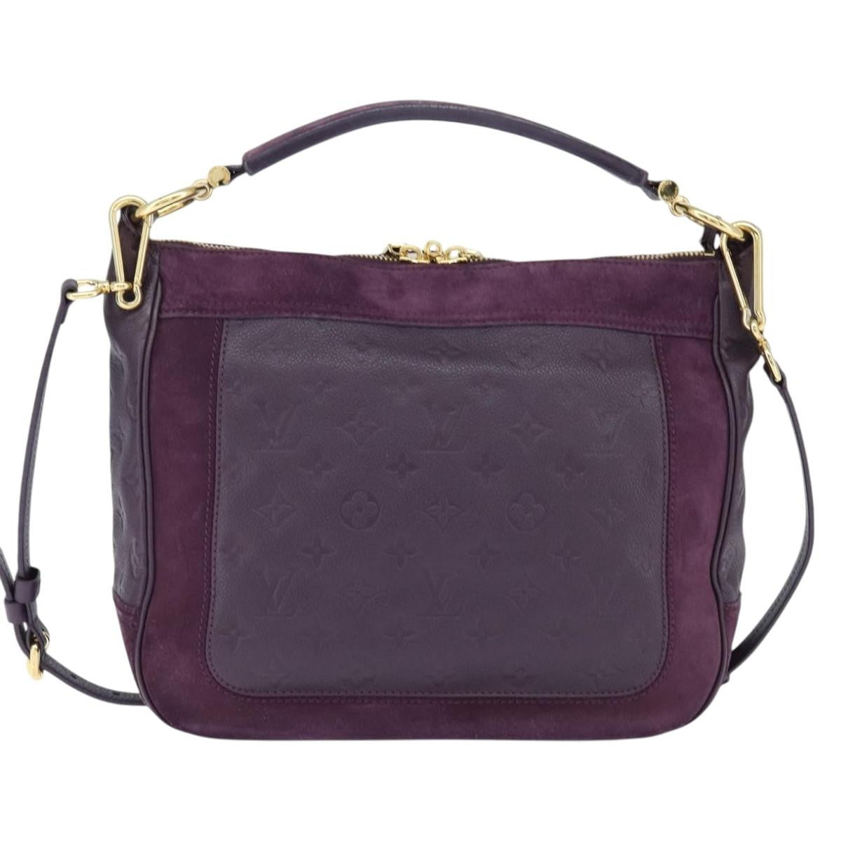 Louis Vuitton Audacieuse Handbag Monogram Empreinte Leather, PURPLE, LEATHER, Shoulder bag