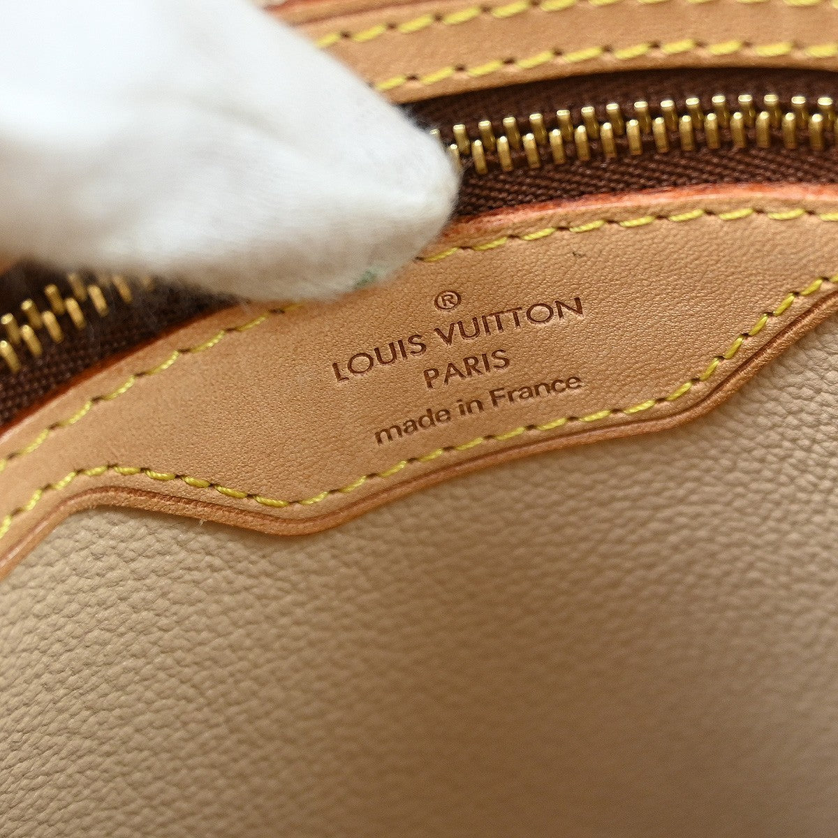 Louis Vuitton Petit Bucket Bag Monogram Canvas, Brown, Canvas, Tote Bag