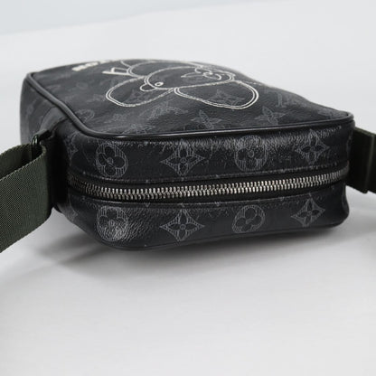 Louis Vuitton Danube Handbag Limited Edition Vivienne Monogram Eclipse, BLACK, CANVAS, Handbag