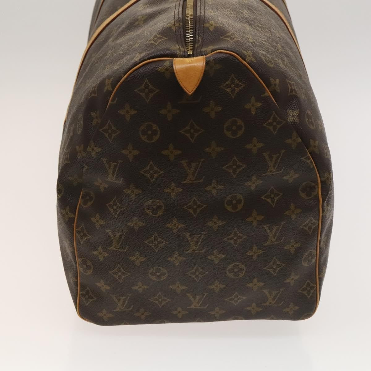 Louis Vuitton Keepall Bag Monogram Canvas, BROWN, CANVAS, Travel bag