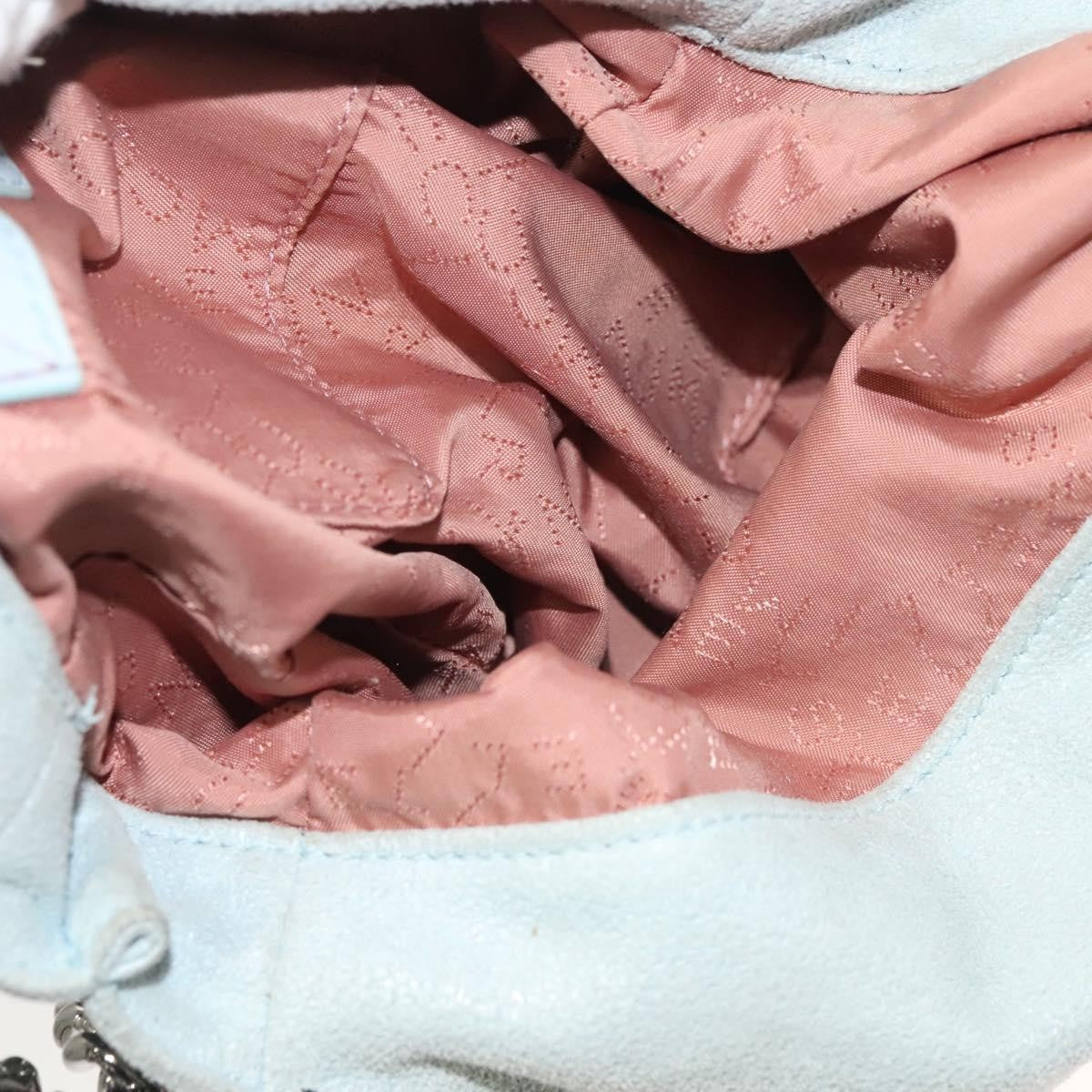 Stella McCartney Falabella Fold Over Crossbody Bag Suede, BLUE, SUEDE, Crossbody bag