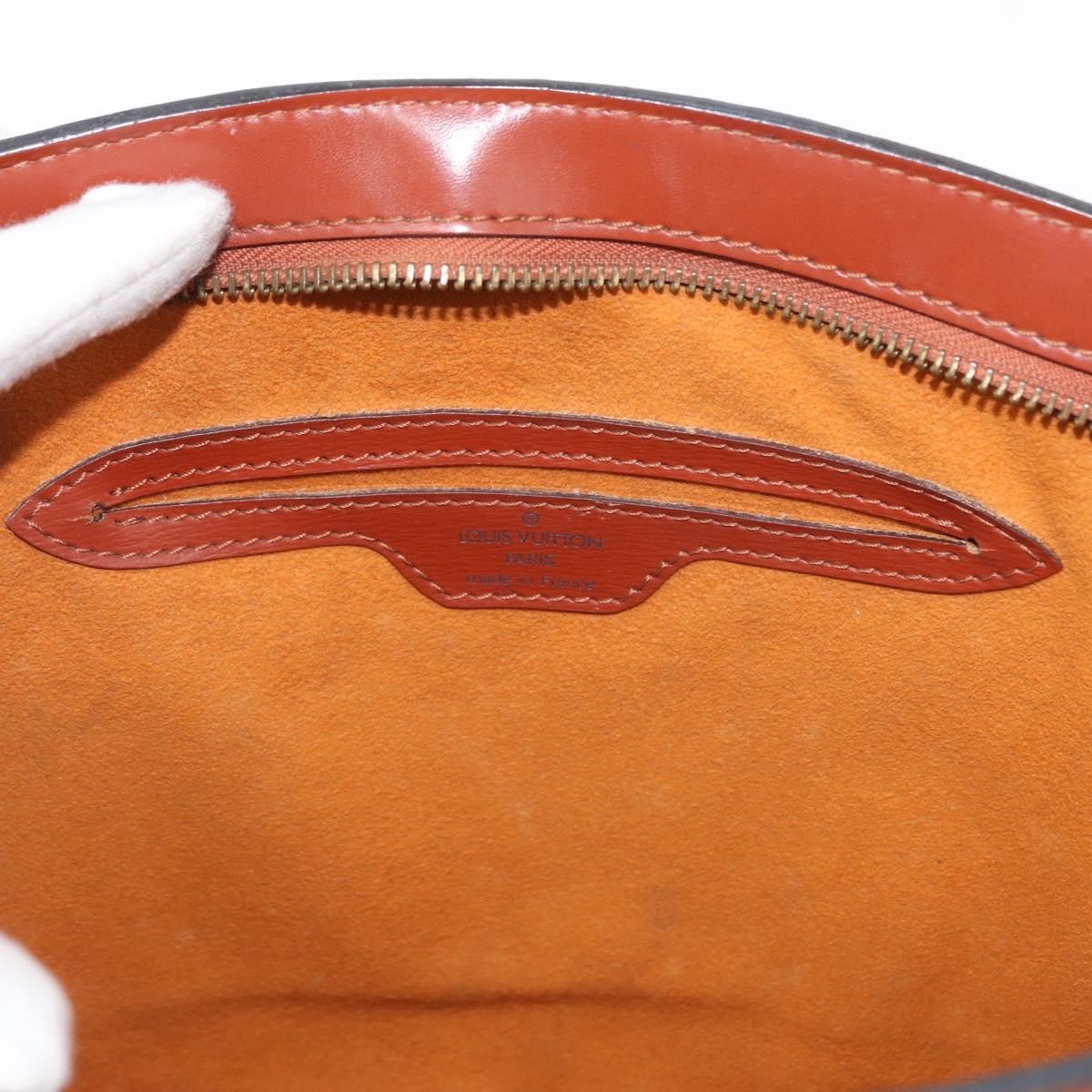 Louis Vuitton Saint Jacques Handbag Epi Leather, BROWN, LEATHER, Handbag